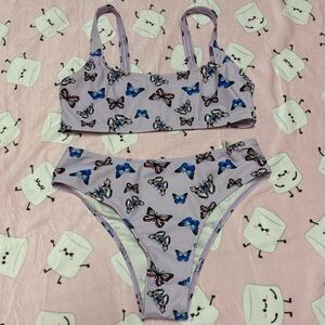 Women’s Butterfly Print Bikini Set